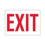 EXIT (Red Text on White) Sign